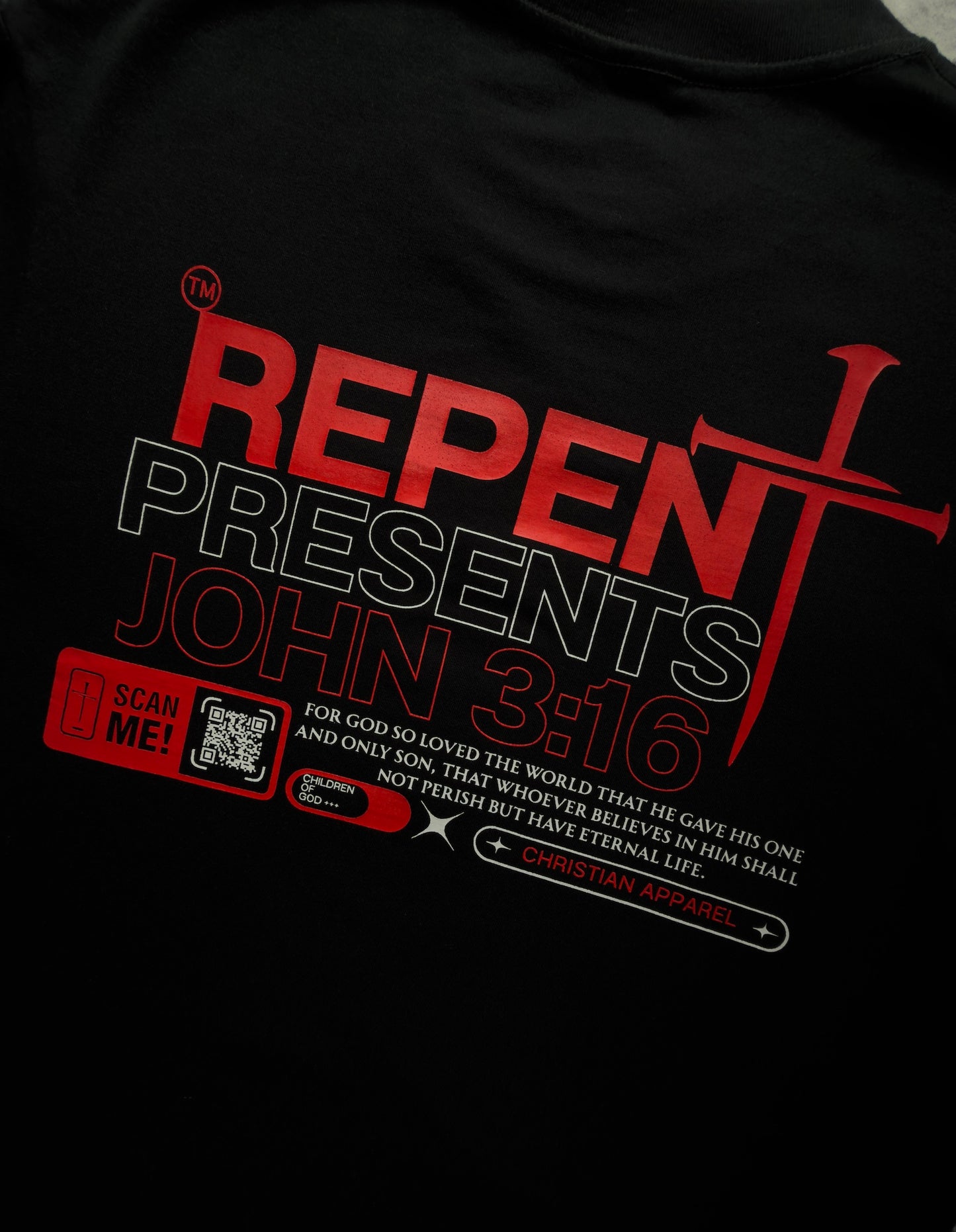 JHN3:16 Black Classic Tee