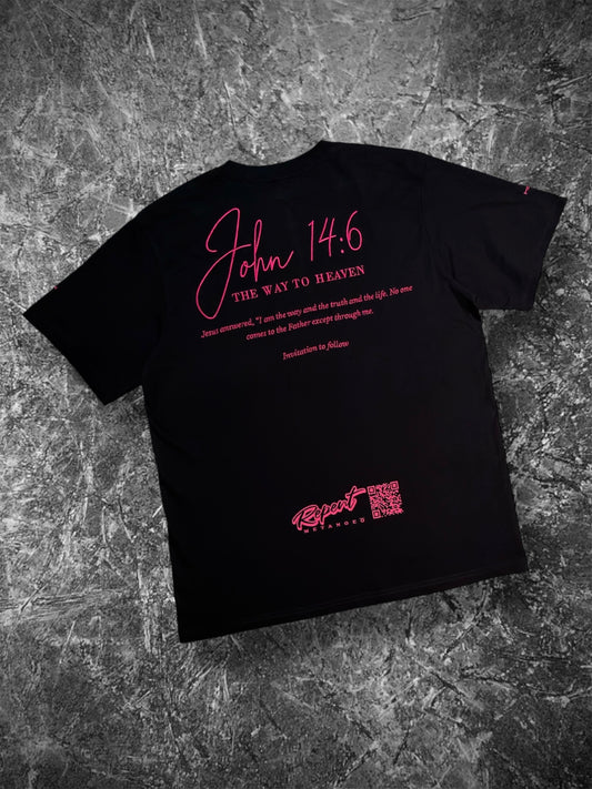 JHN14:6 BLK/PINK Classic Tee