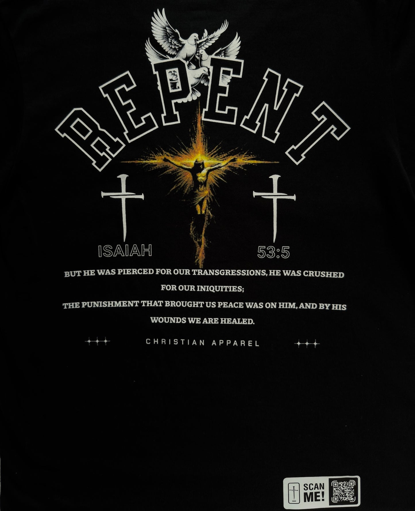 ISA53:5 Black & Gold classic Tee