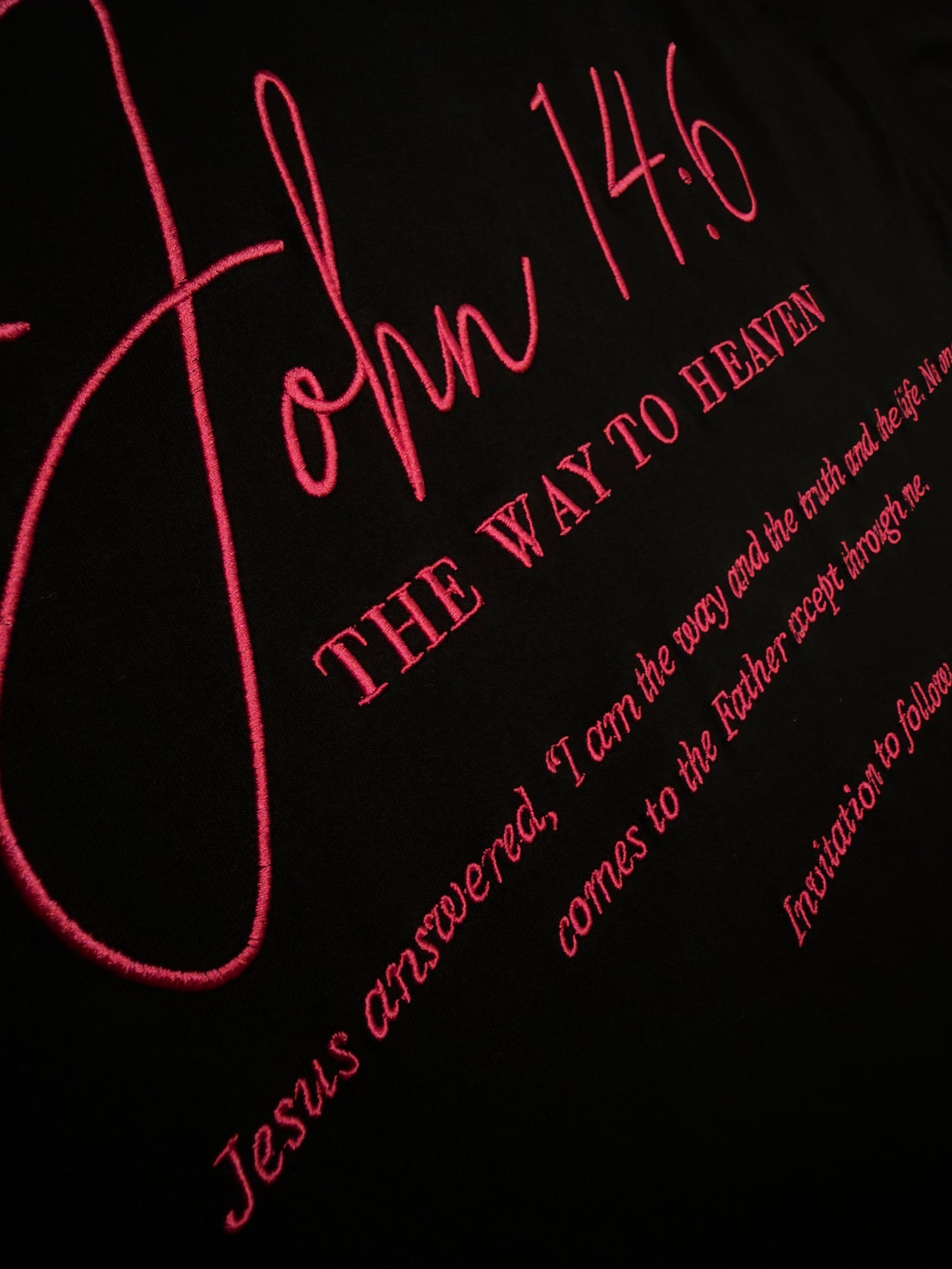 JHN14:6 BLK/PINK Classic Tee