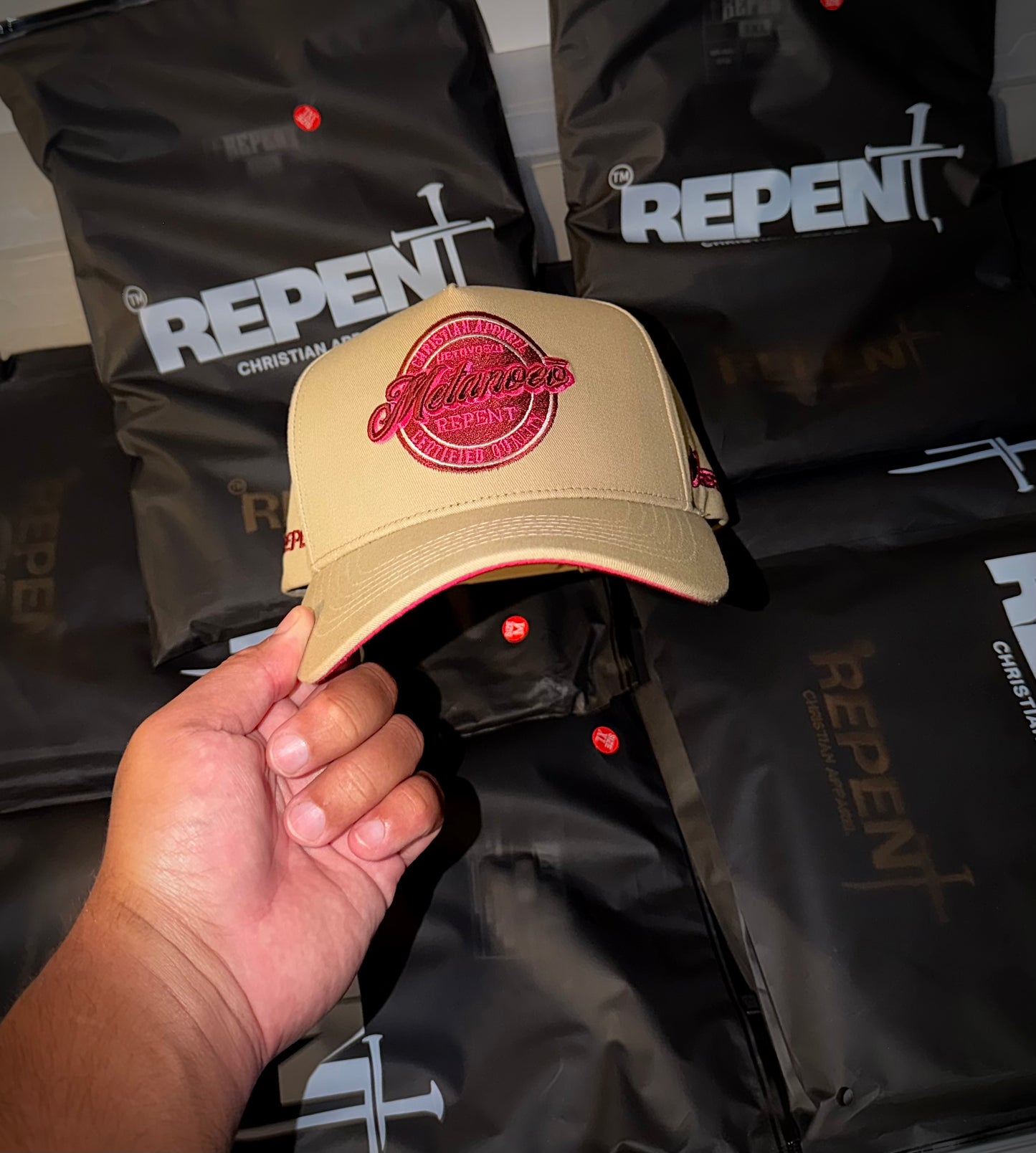 REPENT — Metanoeō 5-Panel Baseball Cap