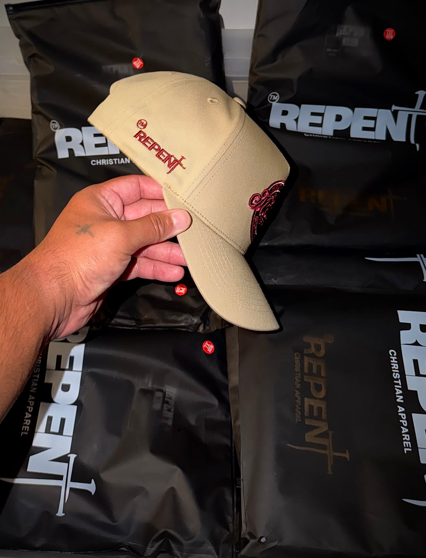 REPENT — Metanoeō 5-Panel Baseball Cap