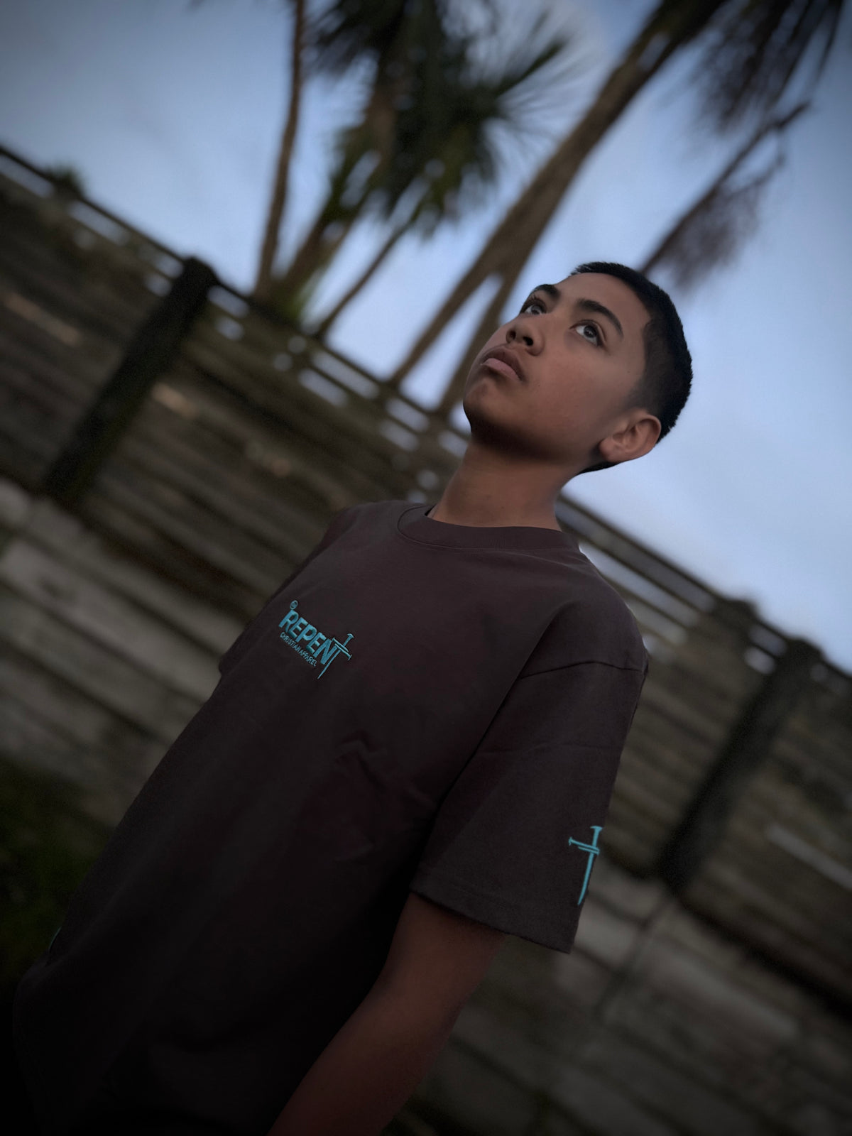 MARK 1:15 Grey Oversized Tee