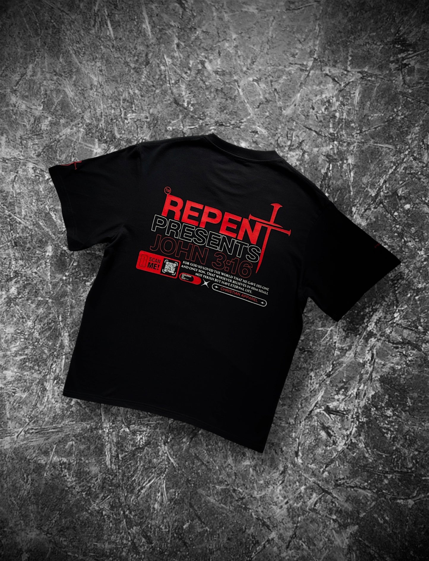 JHN3:16 Black Classic Tee
